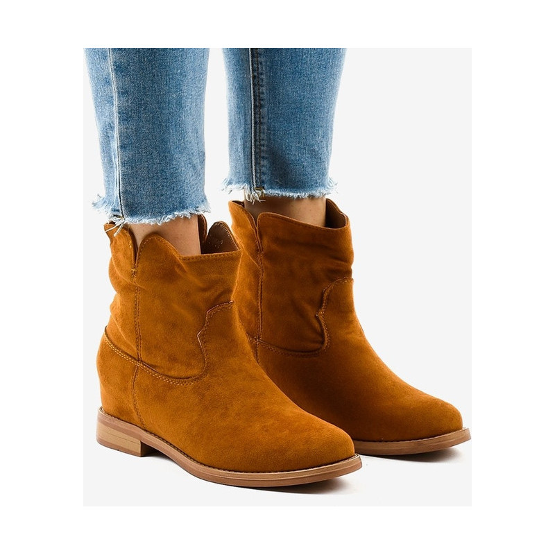 Brązowe botki Gemre.com.pl w stylu boho