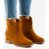 Brązowe botki Gemre.com.pl w stylu boho