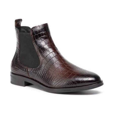 Brązowe botki Gino Rossi w stylu casual