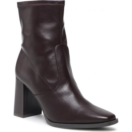 Brązowe botki Jenny Fairy ze skóry ekologicznej na zamek