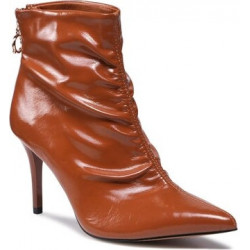 Brązowe botki Quazi na zamek