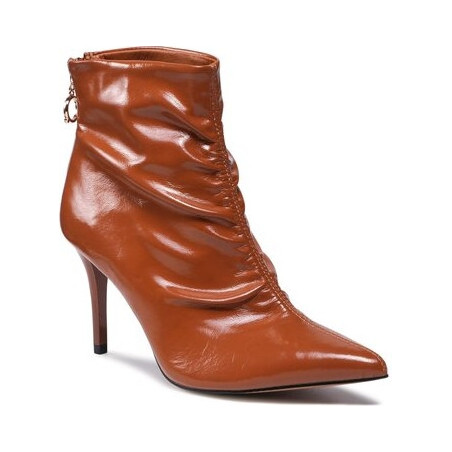 Brązowe botki Quazi na zamek