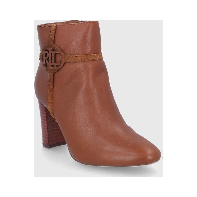Brązowe botki Ralph Lauren