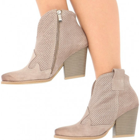 Brązowe botki Tymoteo