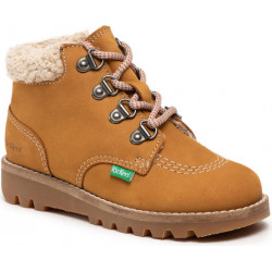 Brązowe buty dziecięce zimowe Kickers