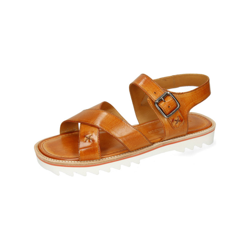 Brązowe buty letnie męskie Melvin & Hamilton z klamrami
