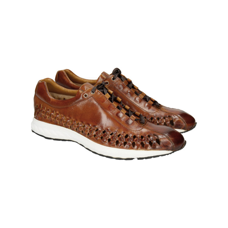 Brązowe buty sportowe Melvin & Hamilton sznurowane