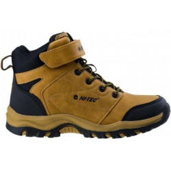 Brązowe buty trekkingowe dziecięce Hi-Tec sznurowane