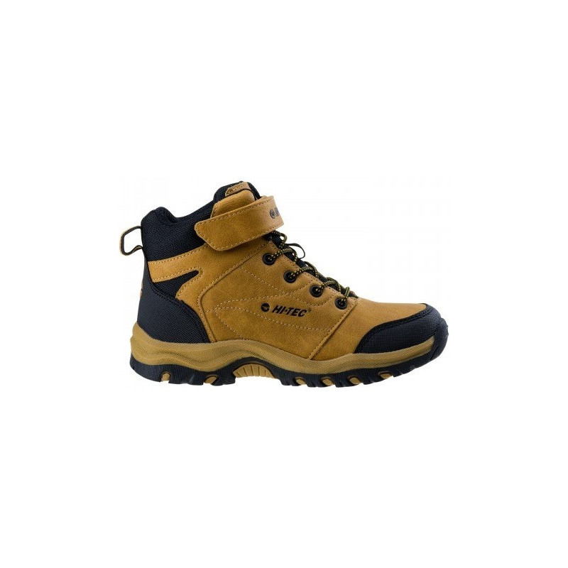 Brązowe buty trekkingowe dziecięce Hi-Tec sznurowane
