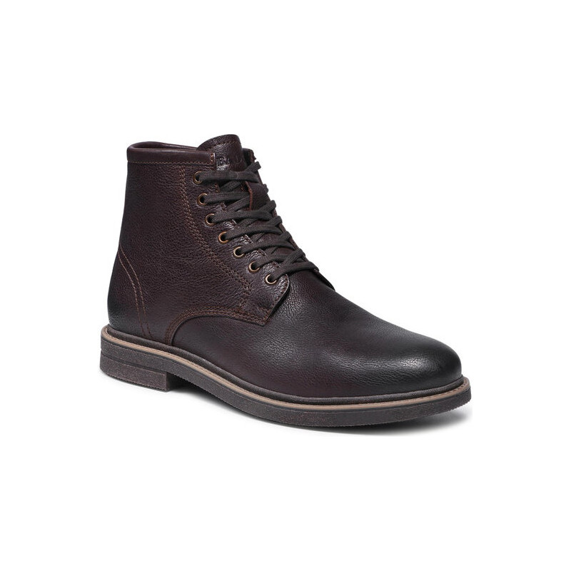 Brązowe buty zimowe Badura w stylu casual