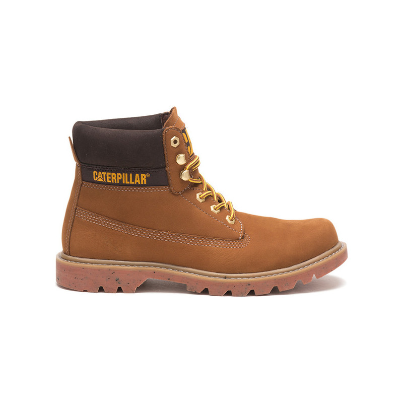 Brązowe buty zimowe Caterpillar w sportowym stylu