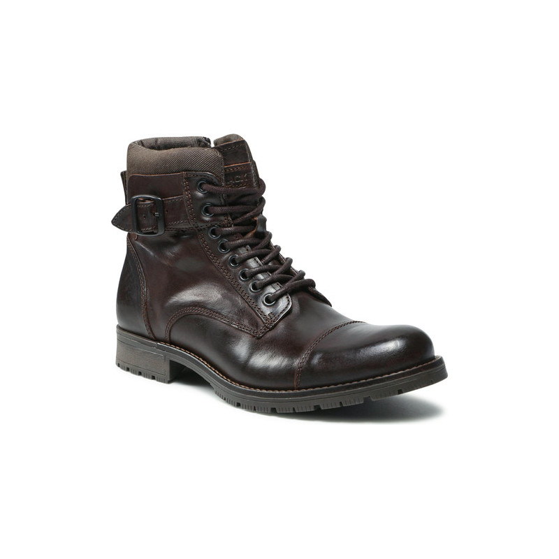 Brązowe buty zimowe Jack & Jones