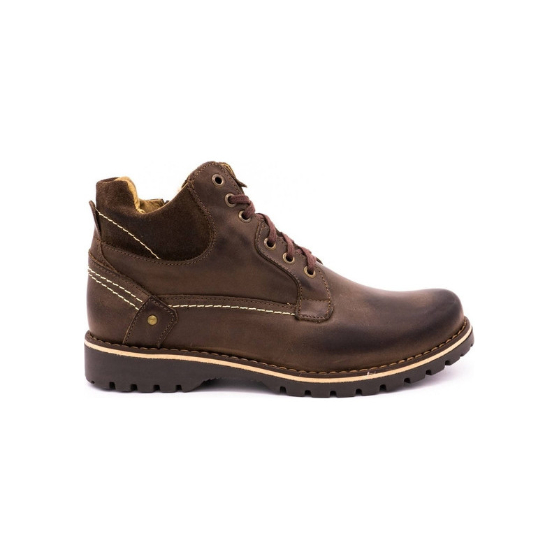 Brązowe buty zimowe Komodo w stylu casual