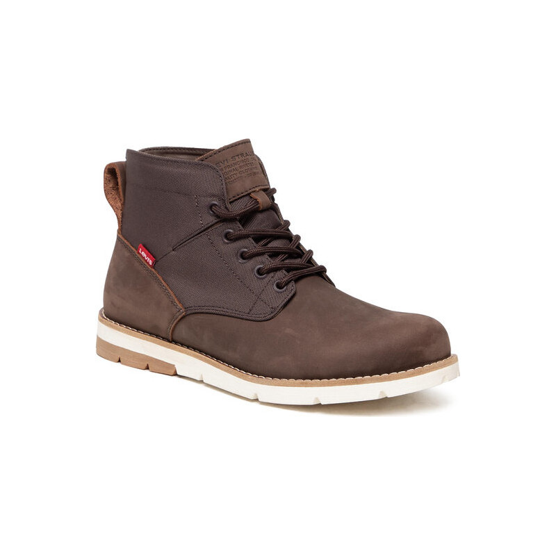 Brązowe buty zimowe Levis w stylu casual