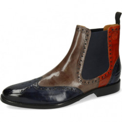Brązowe buty zimowe Melvin & Hamilton ze skóry