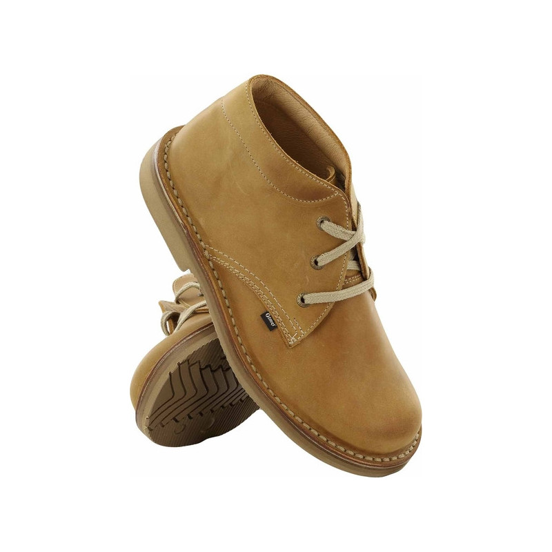 Brązowe buty zimowe OTMĘT w stylu casual sznurowane