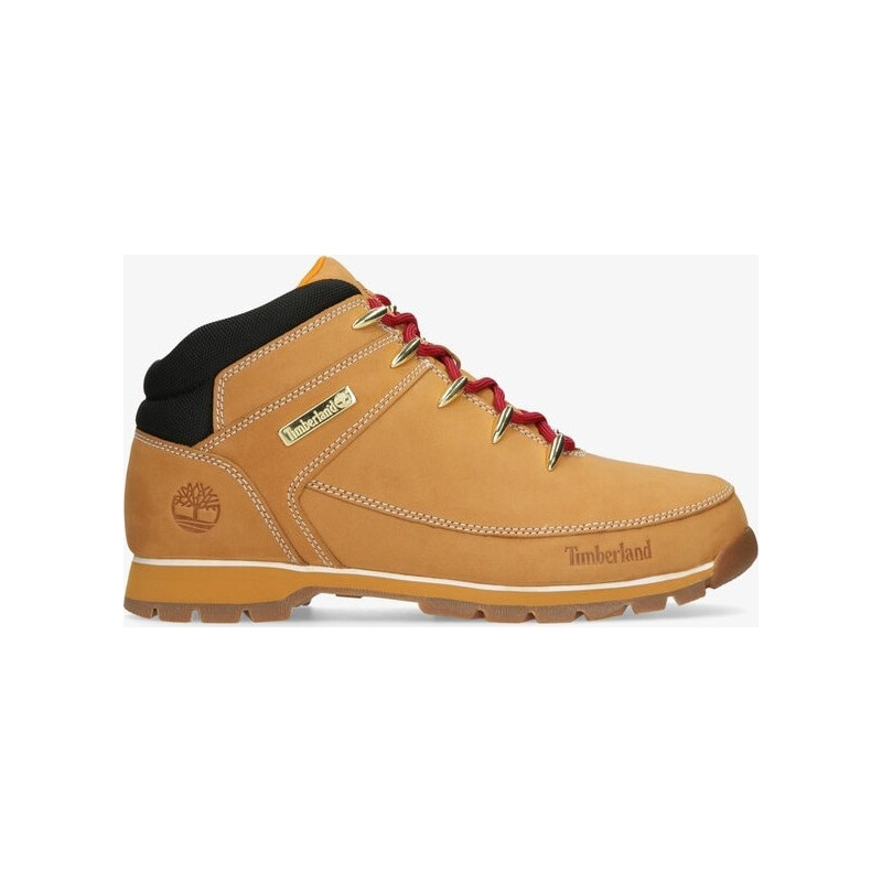 Brązowe buty zimowe Timberland sznurowane w sportowym stylu