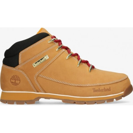 Brązowe buty zimowe Timberland sznurowane w sportowym stylu