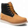 Brązowe buty zimowe Timberland sznurowane w sportowym stylu z nubuku