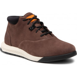Brązowe buty zimowe Timberland sznurowane z nubuku w sportowym stylu