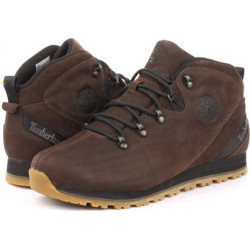Brązowe buty zimowe Timberland w sportowym stylu
