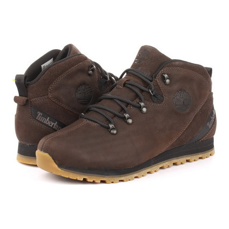 Brązowe buty zimowe Timberland w sportowym stylu