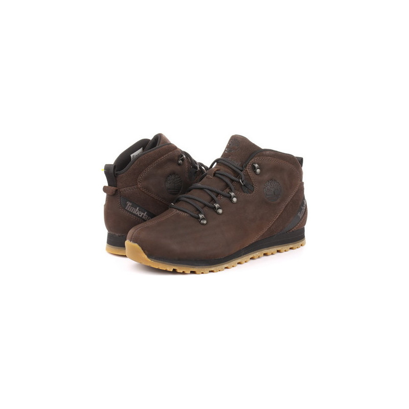 Brązowe buty zimowe Timberland w sportowym stylu