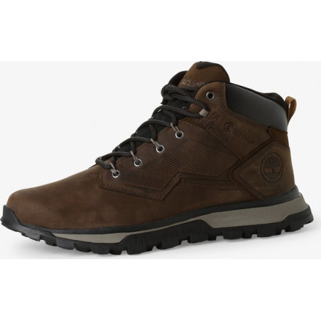 Brązowe buty zimowe Timberland w sportowym stylu sznurowane