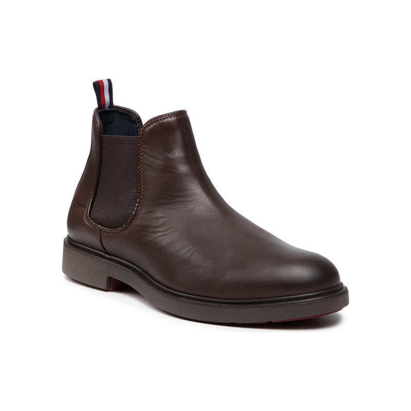 Brązowe buty zimowe Tommy Hilfiger
