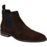 Brązowe buty zimowe Tommy Hilfiger ze skóry