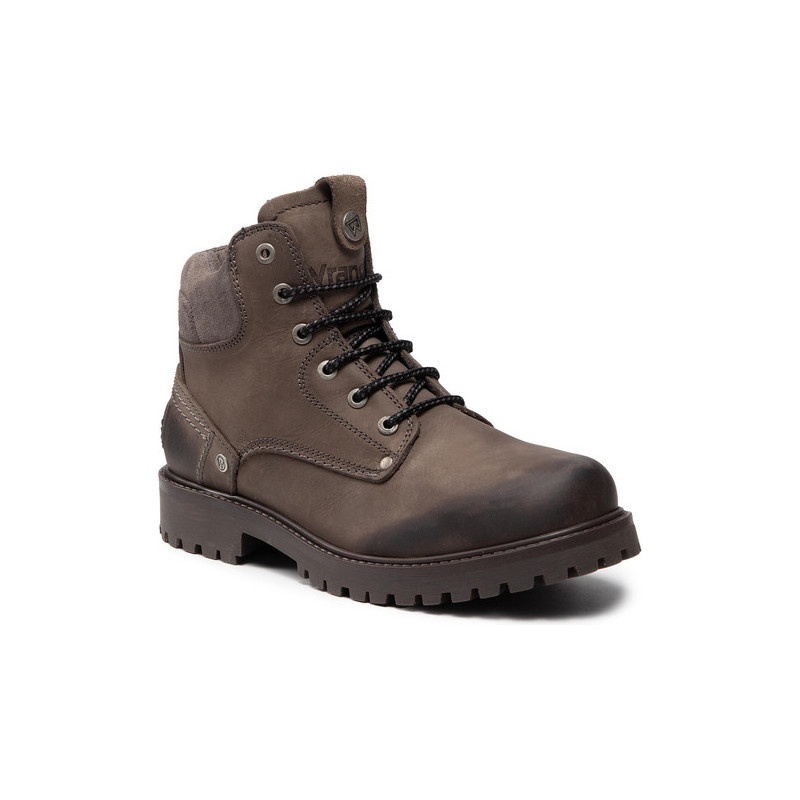 Brązowe buty zimowe Wrangler sznurowane