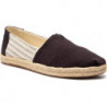 Brązowe espadryle Toms z płaską podeszwą