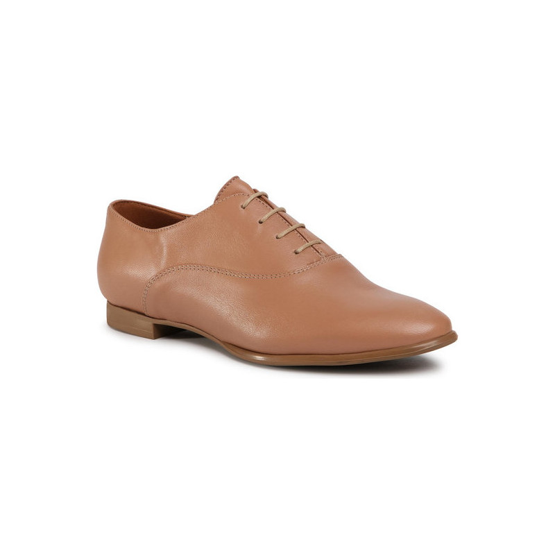 Brązowe półbuty Gino Rossi w stylu casual