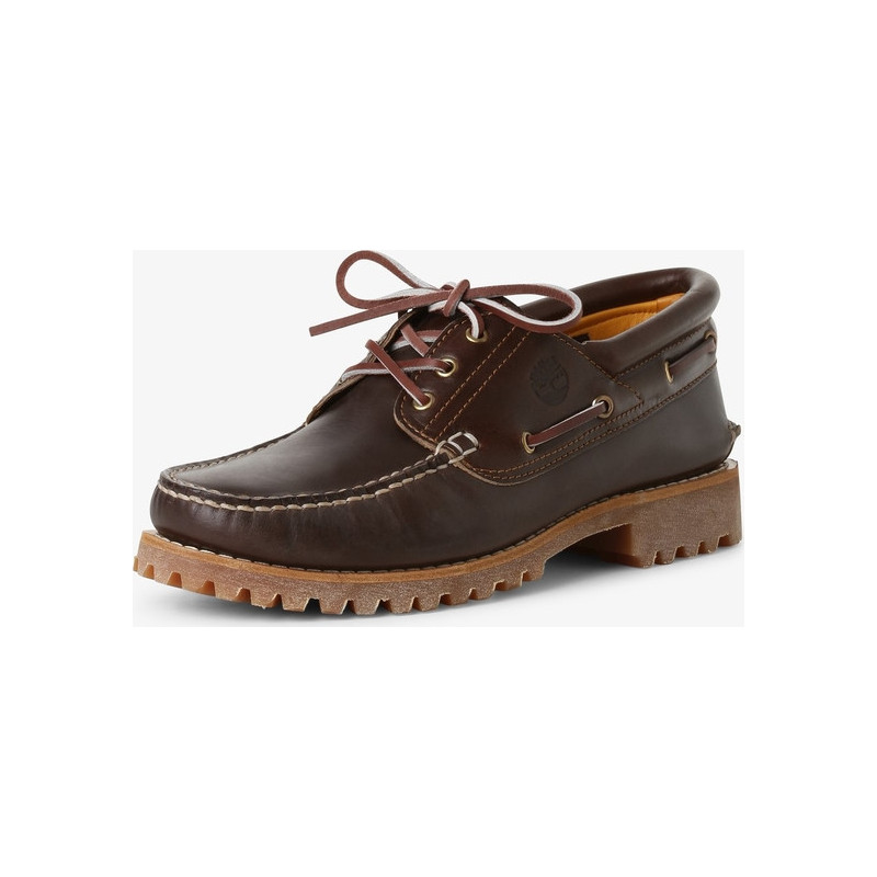 Brązowe półbuty Timberland sznurowane