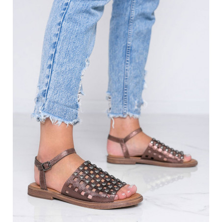 Brązowe sandały Gemre.com.pl w stylu casual