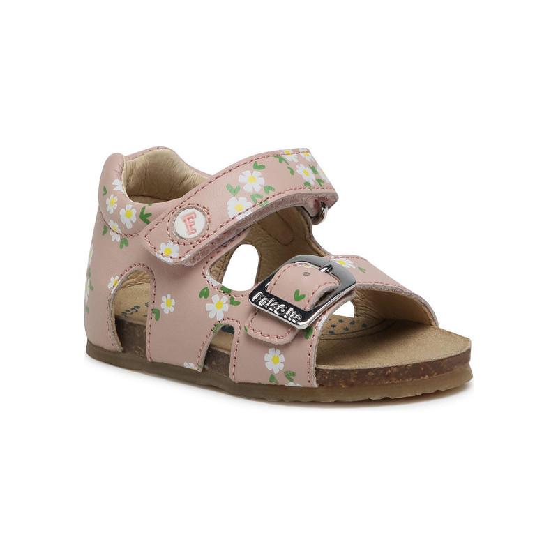 Buty dziecięce letnie Naturino dla dziewczynek ze skóry na rzepy