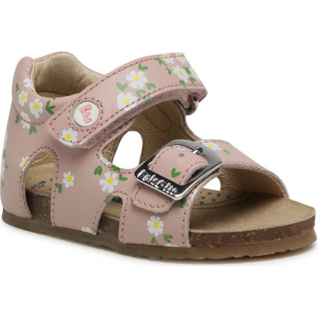 Buty dziecięce letnie Naturino dla dziewczynek ze skóry na rzepy