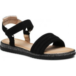 Buty dziecięce letnie Nelli Blu ze skóry dla dziewczynek na rzepy