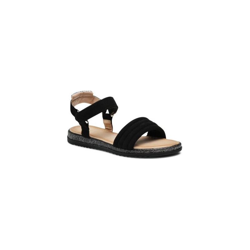 Buty dziecięce letnie Nelli Blu ze skóry dla dziewczynek na rzepy