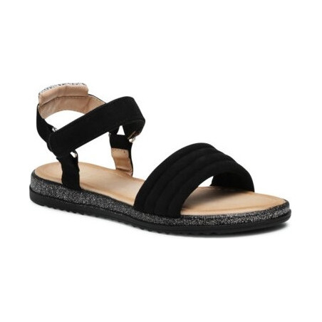 Buty dziecięce letnie Nelli Blu ze skóry dla dziewczynek na rzepy