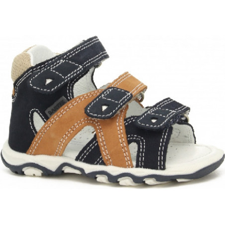 Buty dziecięce letnie Wojas na rzepy ze skóry