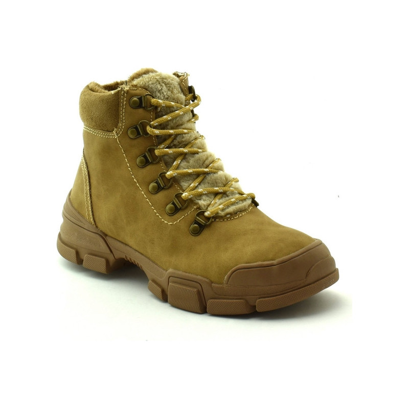 Buty dziecięce zimowe American Club sznurowane