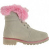 Buty dziecięce zimowe Pantofelek24 dla dziewczynek sznurowane