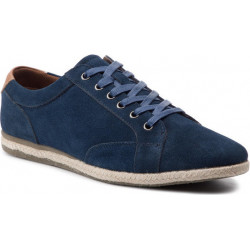 Buty letnie męskie Gino Rossi sznurowane z tkaniny