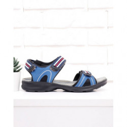 Buty letnie męskie Yourshoes na rzepy z nubuku