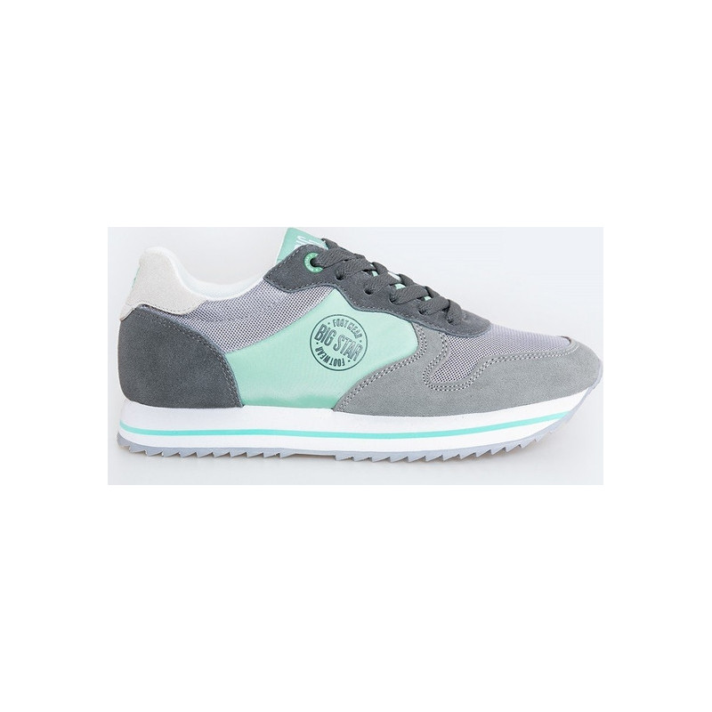 Buty sportowe Big Star sznurowane w sportowym stylu z zamszu
