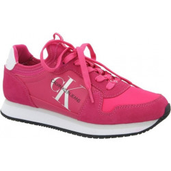 Buty sportowe Calvin Klein z płaską podeszwą ze skóry
