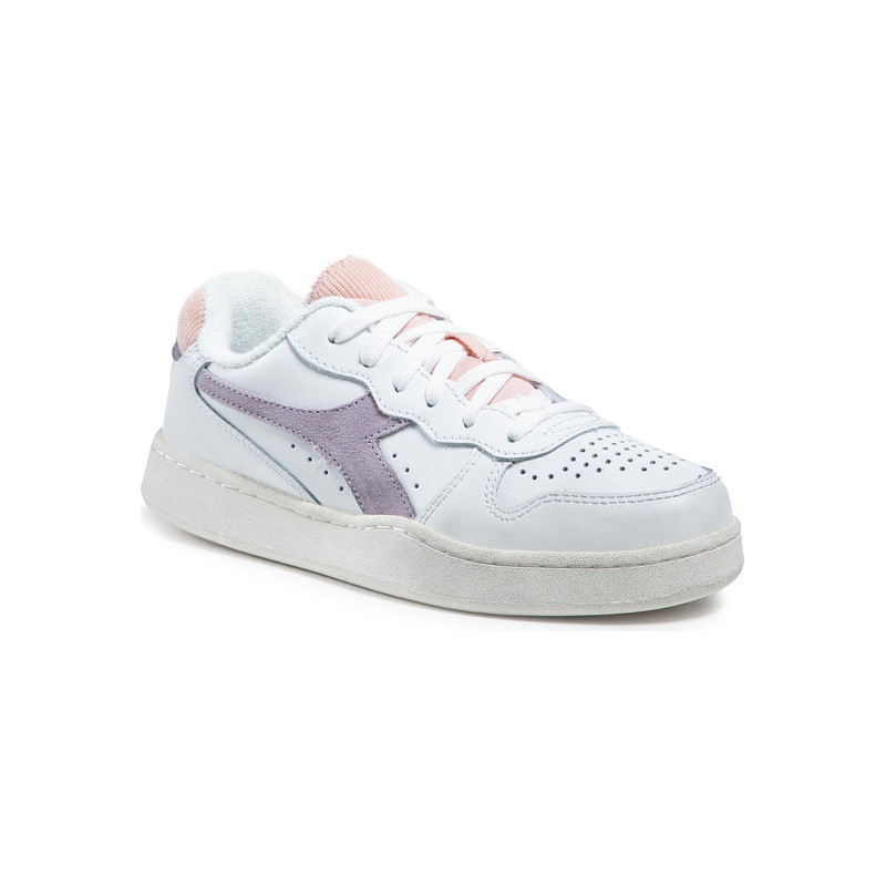 Buty sportowe Diadora w sportowym stylu ze skóry