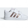 Buty sportowe dziecięce Adidas ze skóry na rzepy