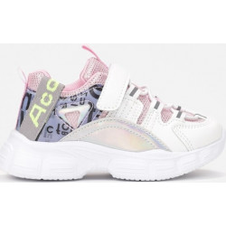 Buty sportowe dziecięce born2be dla dziewczynek na rzepy ze skóry
